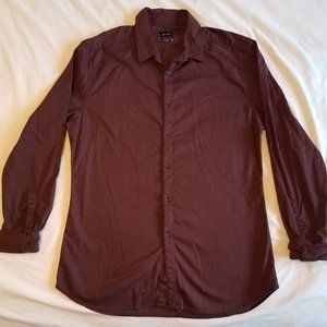 J.B. HOLT Textured button-up stretch shirt